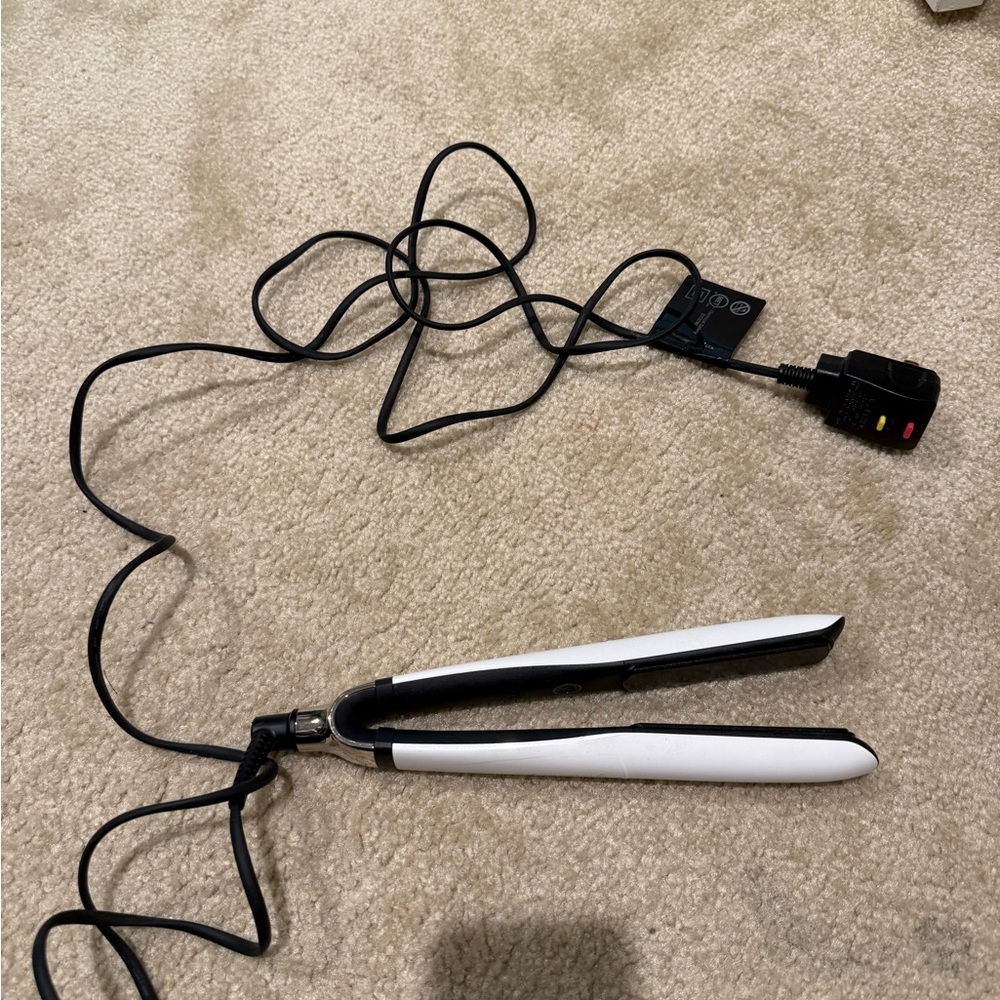 GHD Black and White Hair Straightener